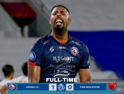 Hasil BRI Liga 1: Arema FC Susah Payah Kalahkan PSM