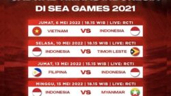 Jadwal Lengkap Timnas U-23 Indonesia di Seagames 2022